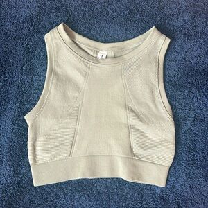 90 DEGREE Sage Green Crop Fitted Women’s Tank Top Size Medium